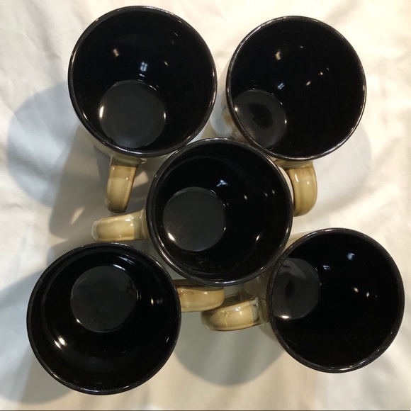 5 ea. Mug Black Scroll by PFALTZGRAFF - Picture 3 of 7